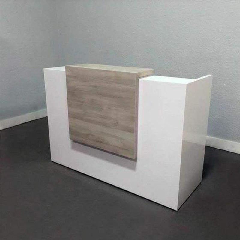 MDF Counter 120 cm Covered with HPL White ANT.0075