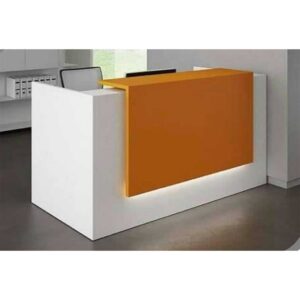 كاونتر أبيض وبيج خشبي MDF عرض 120 سم بطبقة HPL ant.0098