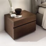 Commode HPL 50 Cm Brown With 2 Drawers