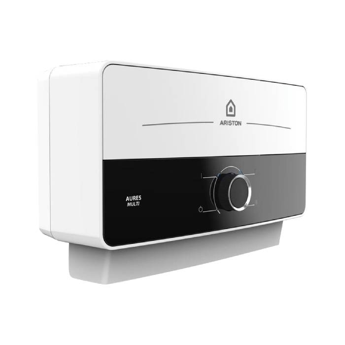 سخان مياه أريستون 7.7 كيلو وات أسود وأبيض موديل 3195237