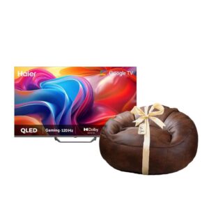 اشتري الان تلفزيون هاير سمارت 65 بوصة بدقة 4K UHD مع ريسيفر مدمج أسود H65S80FUX