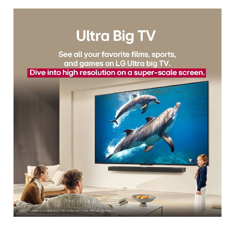 تلفزيون ال جي 55 بوصة QNED سمارت 4K موديل 55QNED70A6A مع ريموت ماجيك