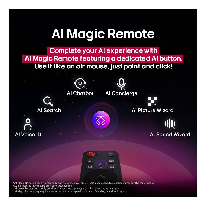 تلفزيون ال جي 55 بوصة QNED سمارت 4K موديل 55QNED70A6A مع ريموت ماجيك