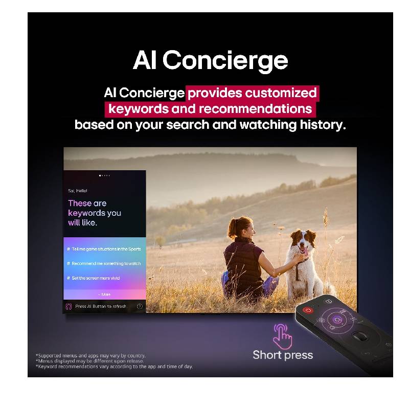 تلفزيون ال جي 55 بوصة QNED سمارت 4K موديل 55QNED70A6A مع ريموت ماجيك