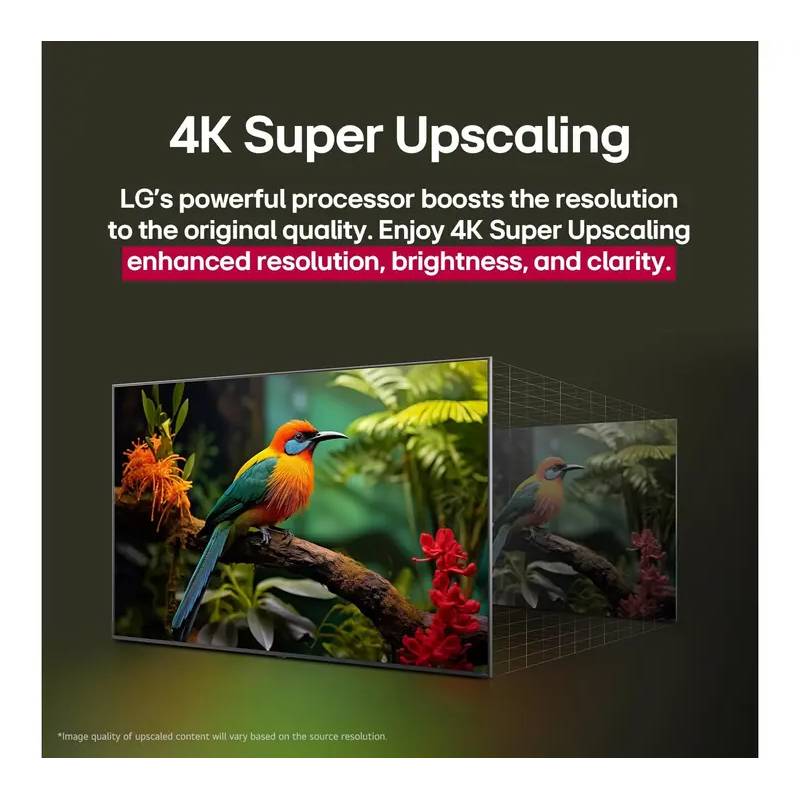 شاشة LG QNED 55 بوصة سمارت 4K موديل 55QNED70A6A مع معالج AI α7 الجيل الثامن