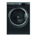 Ariston Washing Machine 8 kg 1200 rpm Black Inverter NM11823BSEG