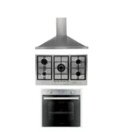 Kenwood Built-in Set( Oven OVG60.000SS 60 cm, Hob HOB90.000SS 90 cm, Hood HOD90.450SS 90 cm Silver