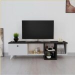 TV Unit With One Door And Shelf Section - 150 cm Width ant1116