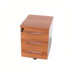 وحدة أدراج بعرض 40 سم تحتوي على 3 أدراج مطلية بطبقة HPL باللون البني × الأبيض ‏ANT.0112