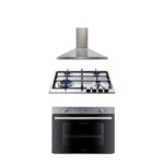 Kenwood Built-in Set (60 cm – Gas Oven OVG60.000SS + Gas Hob HOB60.000SS + Built-in Hood HOD60.450SS)