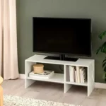 TV Unit Modern White 90 cm Compact MDF Design ant1082
