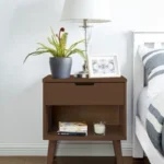 Commode 1 Drawer 50 cm Width HPL Coated Brown ant1064