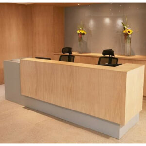 كاونتر MDF بعرض 240 سم باللون الرمادي الفاتح × خشبي ANT.0089