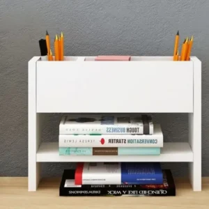 وحدة أرفف بتصميم مدمج باللون الأبيض بمقاس 40×12×30 سم ‏SHL-40W