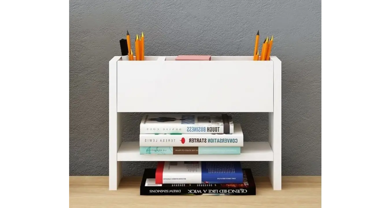 وحدة أرفف بتصميم مدمج باللون الأبيض بمقاس 40×12×30 سم SHL-40W