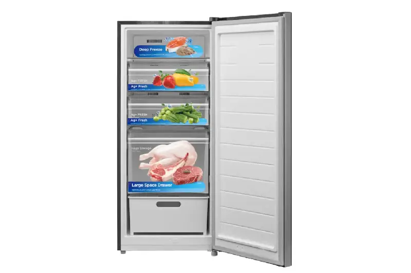 اشتري الان ديب فريزر ميديا 174 لتر فضي MDRU255FEN50