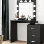 تسريحة 3 أدراج عرض 120 سم أسود ant1096