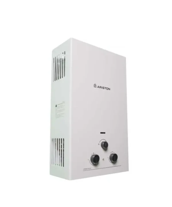 اشتري الان سخان مياه أريستون 10 لتر غاز طبيعي باللون الفضي – SPEED EVO 10 NG ADPT