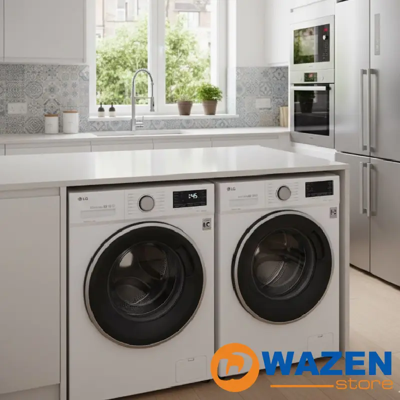 اشتري غسالة 8 كيلو من إل جي أو زانوسي | مميزات وسعر غسالة LG 8 كيلو و زانوسي 8 كيلو