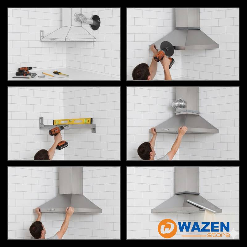 طريقة تركيب شفاط المطبخ بالصور خطوة بخطوة في البيت بسهولة