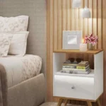 Commode 1 Drawer 40 cm with - MDF & Beech Wood HPL ant1100