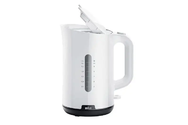 اشتري الان كاتيل براون بلاستيك 1.7 لتر 2200 وات أبيض WK1100WH