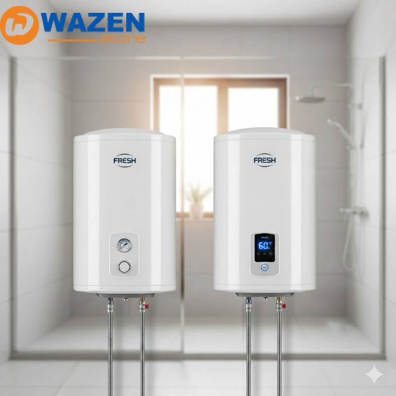 💰 سعر سخان فريش 60 لتر 2025: مقارنة شاملة بين الموديل الديجيتال والعادي